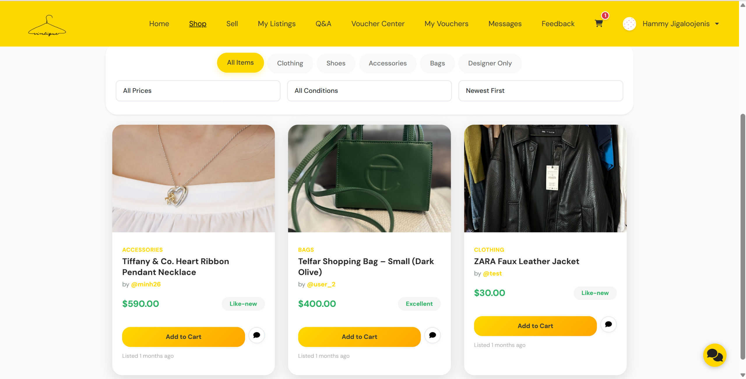 Vintique screenshot 2